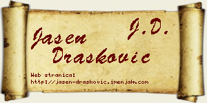 Jasen Drašković vizit kartica